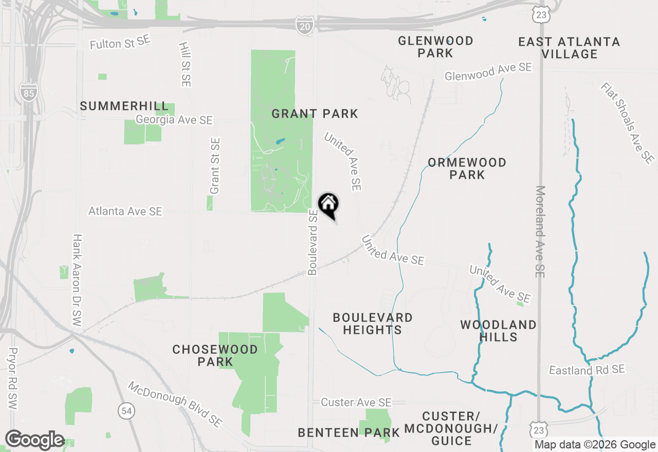 Map of 625 Home Avenue Se, Atlanta, GA 30312