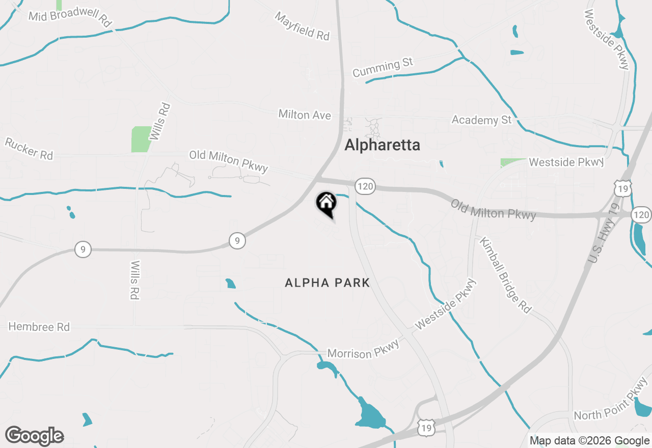Map of 521 Burton Drive, Alpharetta, GA 30009