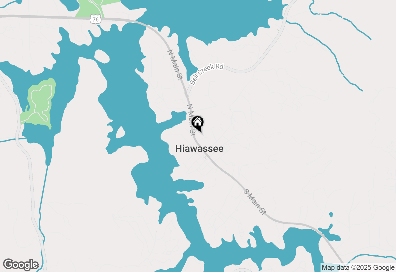 Map of 132 Main Street, Hiawassee, GA 30548