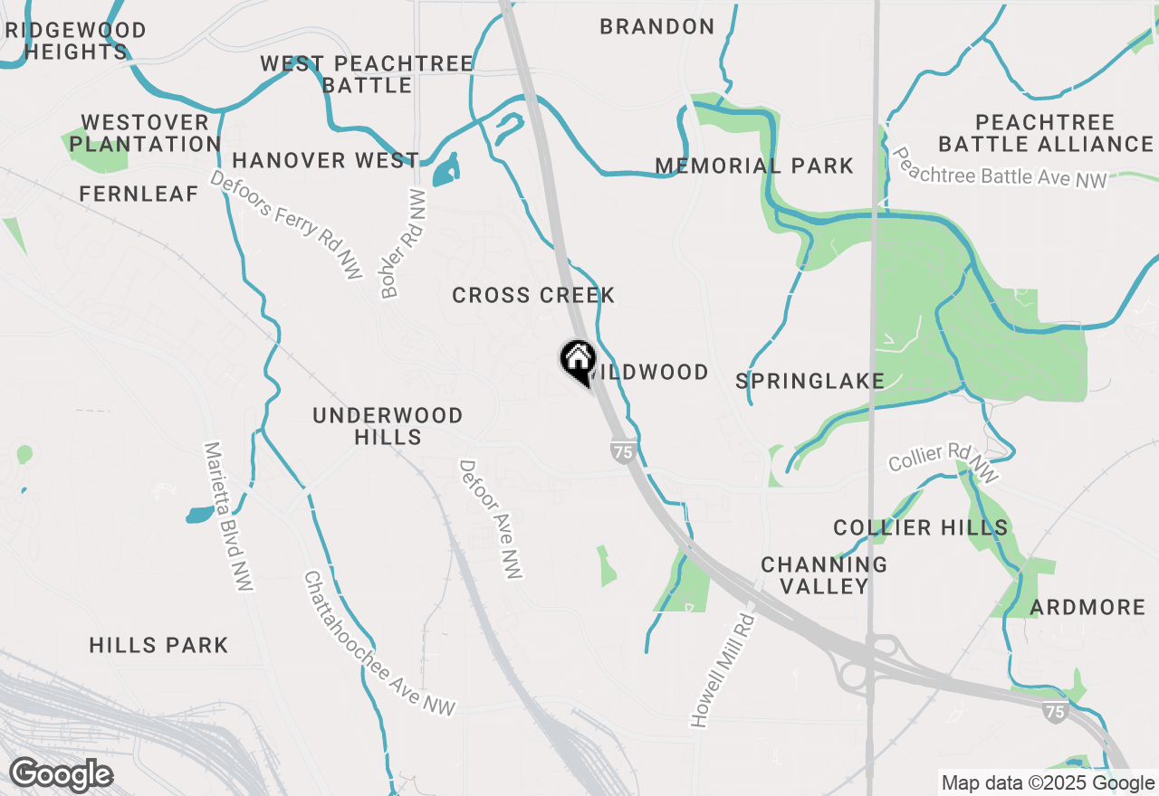 Map of 2045 Bellrick Road Nw, Atlanta, GA 30318