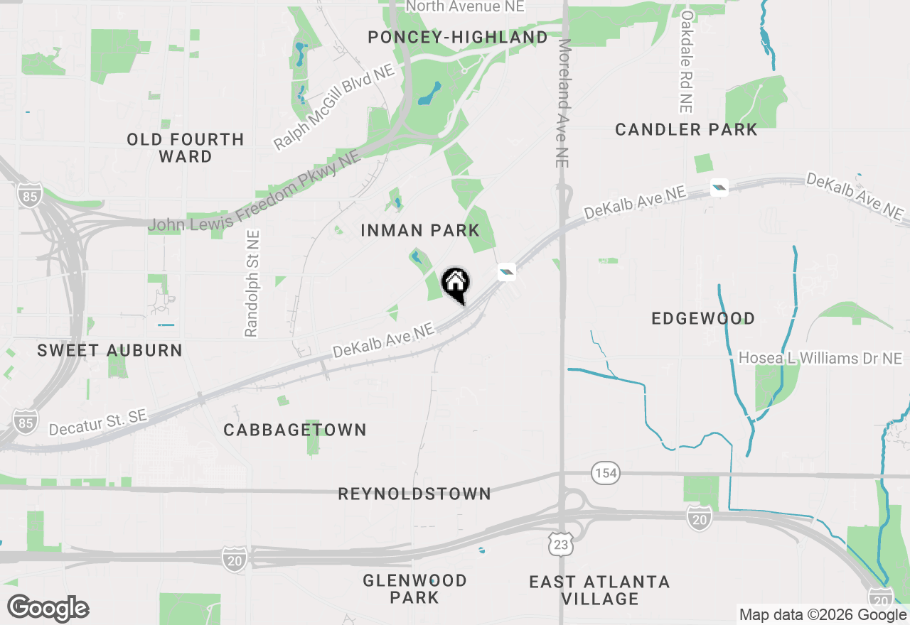 Map of 972 Dekalb Avenue Ne #203, Atlanta, GA 30307
