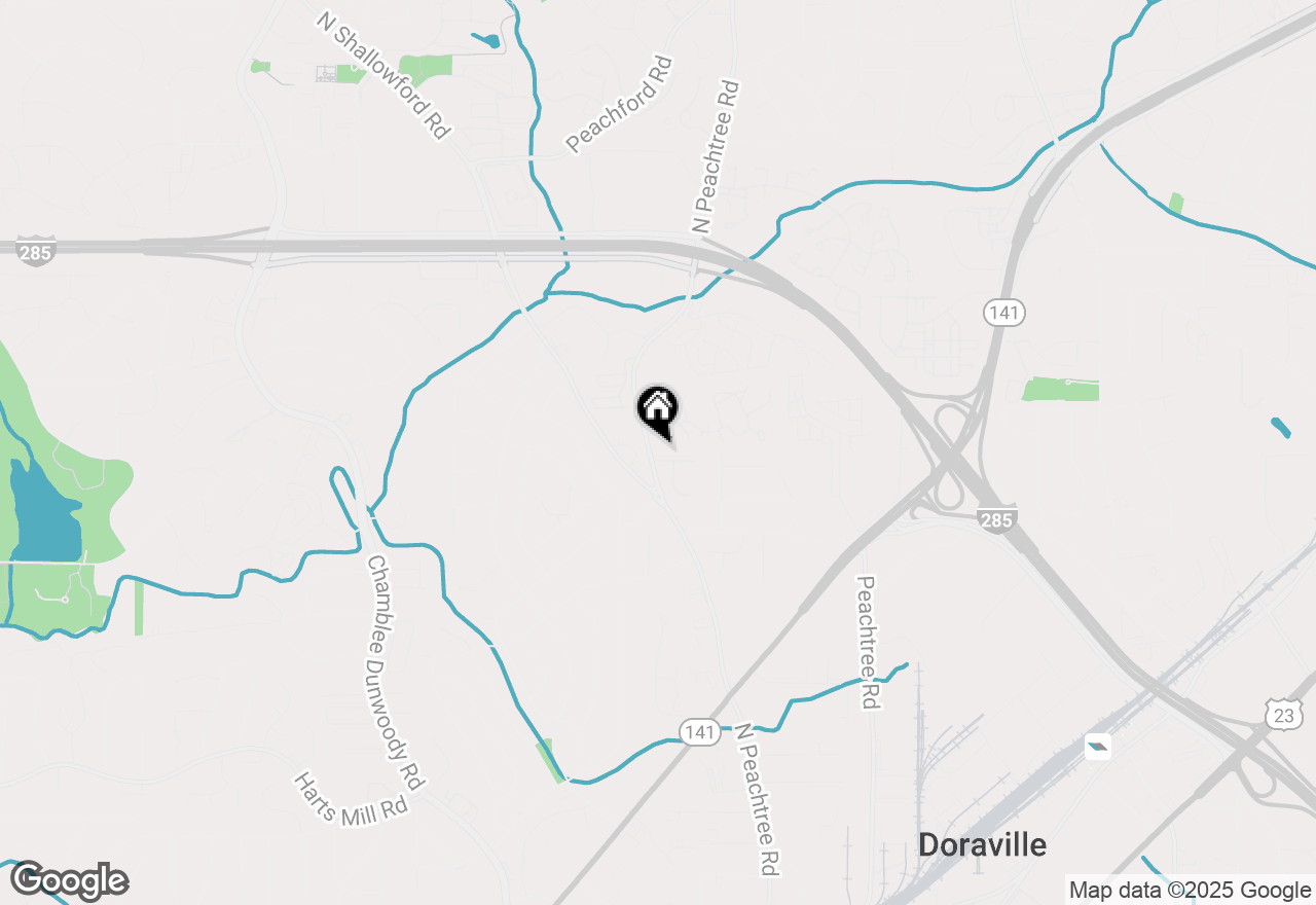 Map of 2186 Spring Walk Court, Atlanta, GA 30341