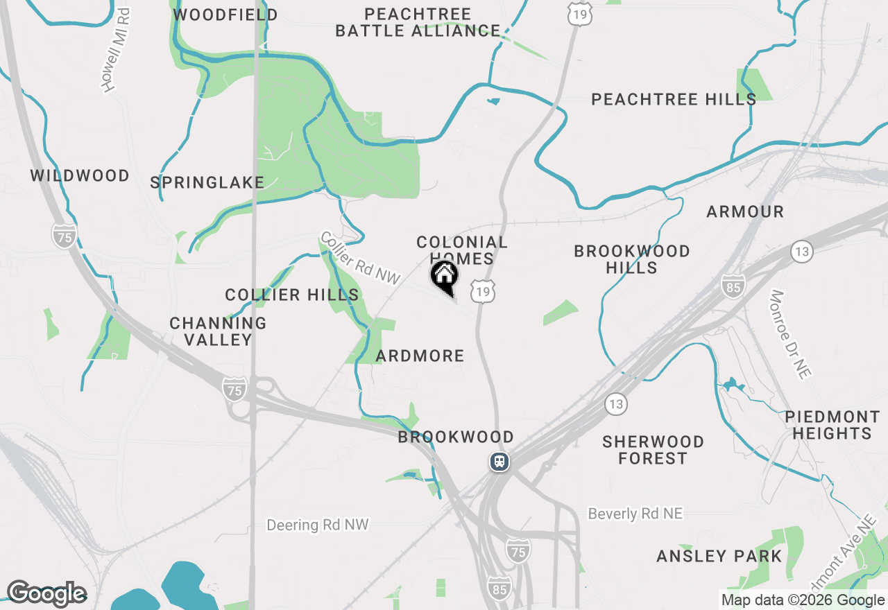 Map of 20 Collier Road Nw #15, Atlanta, GA 30309