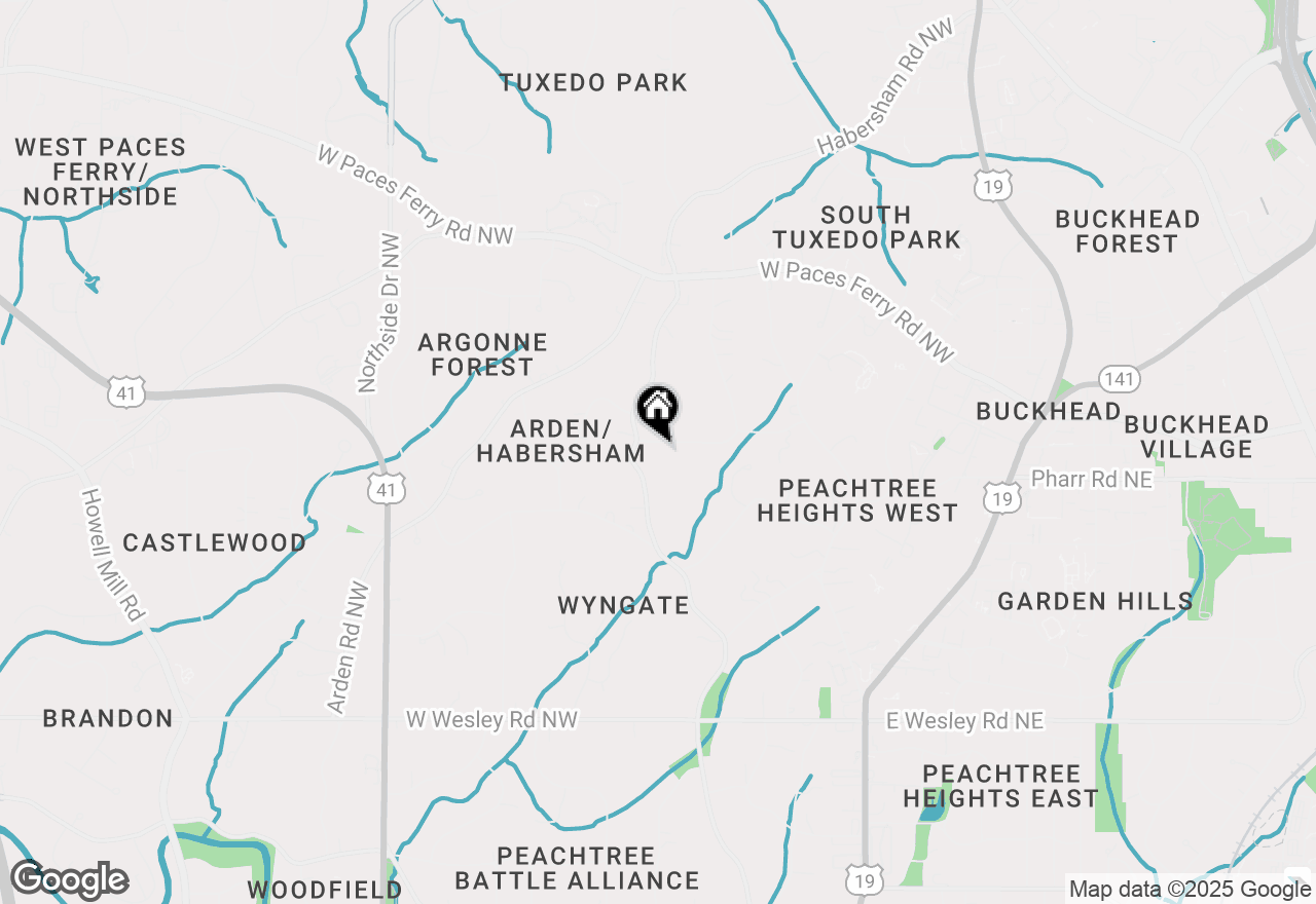 Map of 3051 Habersham Road Nw, Atlanta, GA 30305