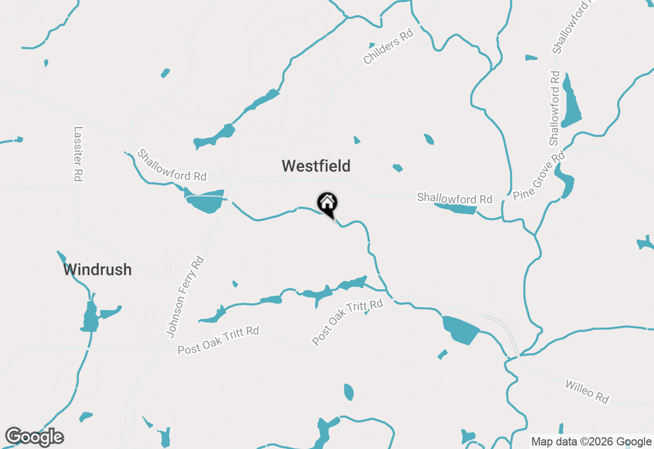 Map of 4574 Woodland Circle Ne, Roswell, GA 30075