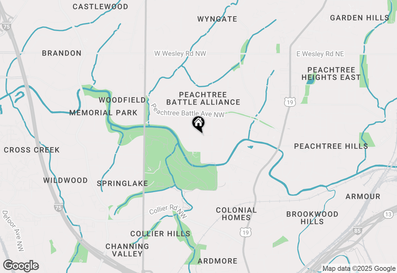 Map of 2344 Havenridge Drive Nw, Atlanta, GA 30305