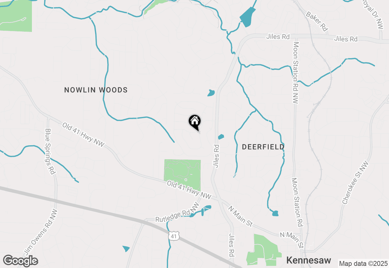 Map of 2633 English Oaks Lane Nw, Kennesaw, GA 30144