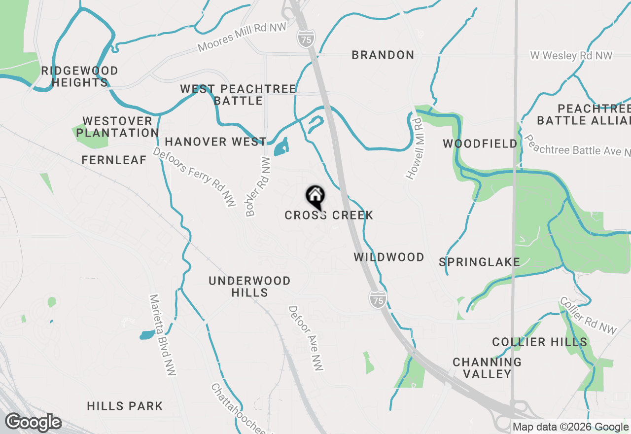 Map of 37 La Rue Place Nw, Atlanta, GA 30327