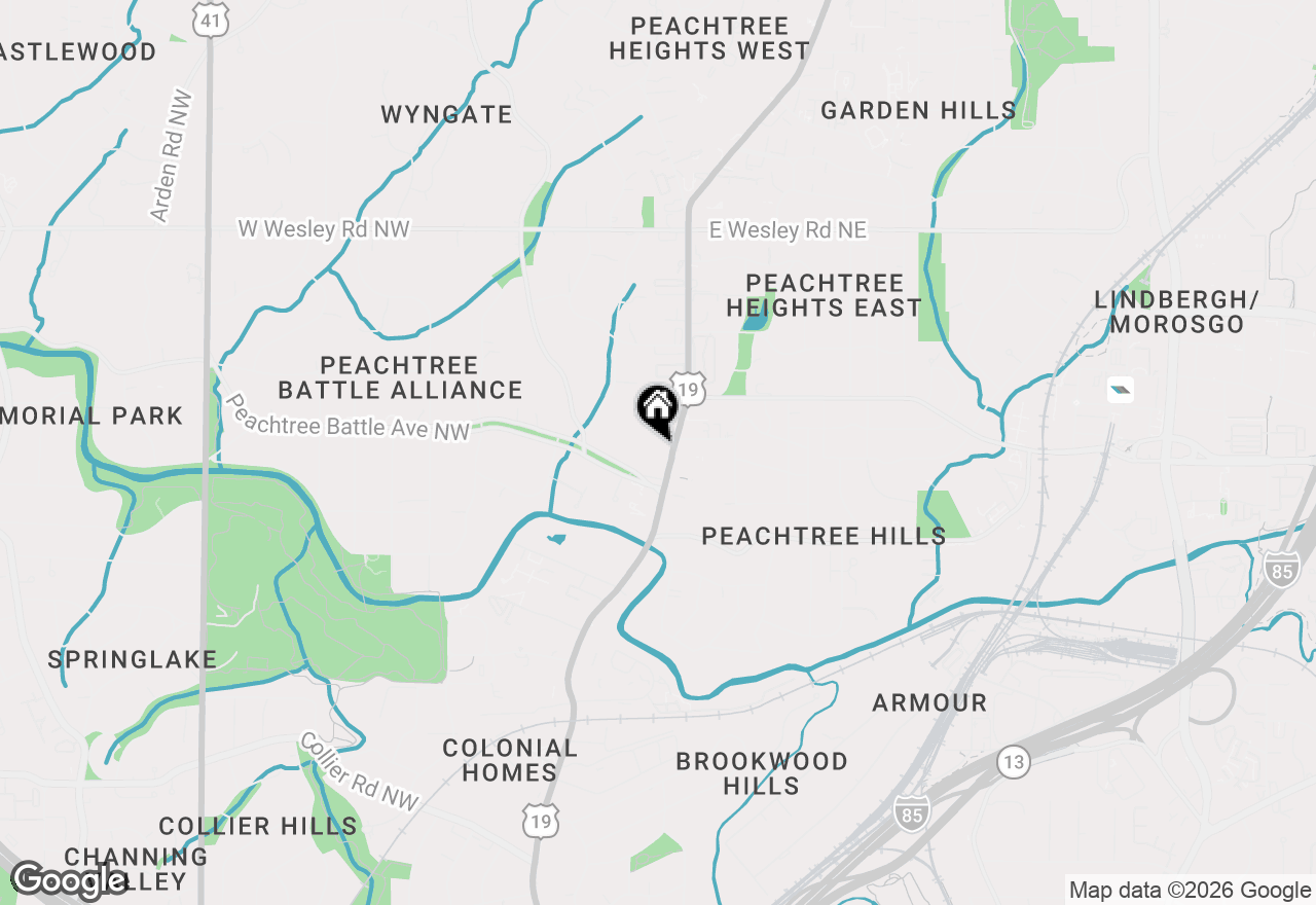 Map of 2420 Peachtree Road Nw #1112, Atlanta, GA 30305