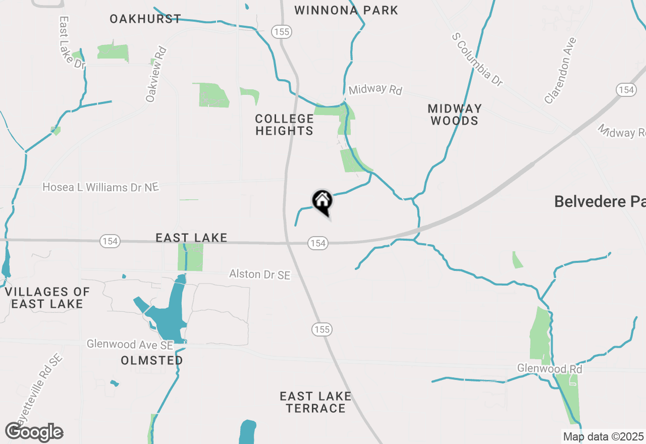 Map of 1530 N Ellington Street Se, Atlanta, GA 30317