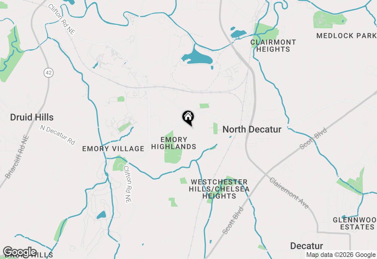 Map of 500 Emory Circle Ne, Atlanta, GA 30307