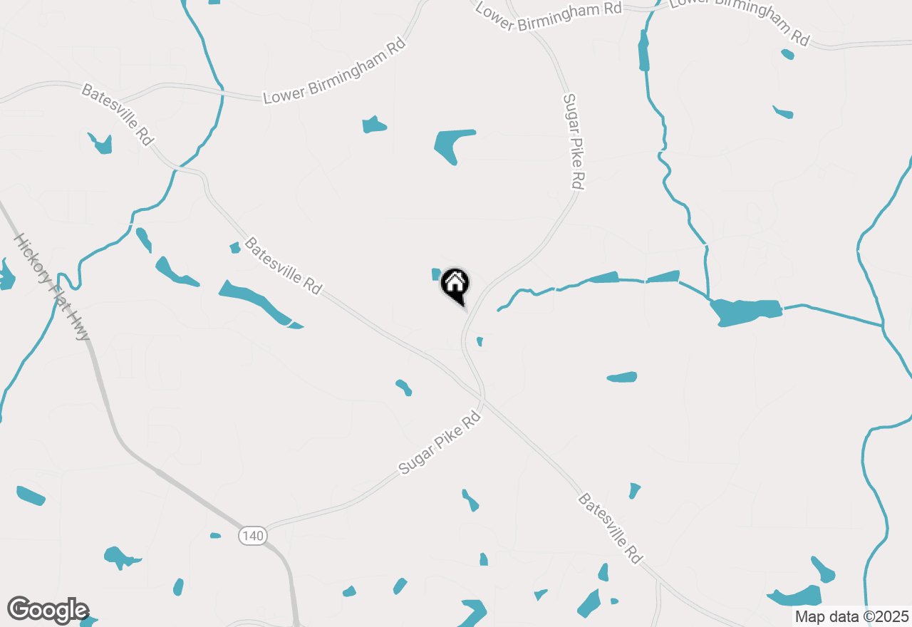 Map of 2497 Sugar Pike Road, Canton, GA 30115