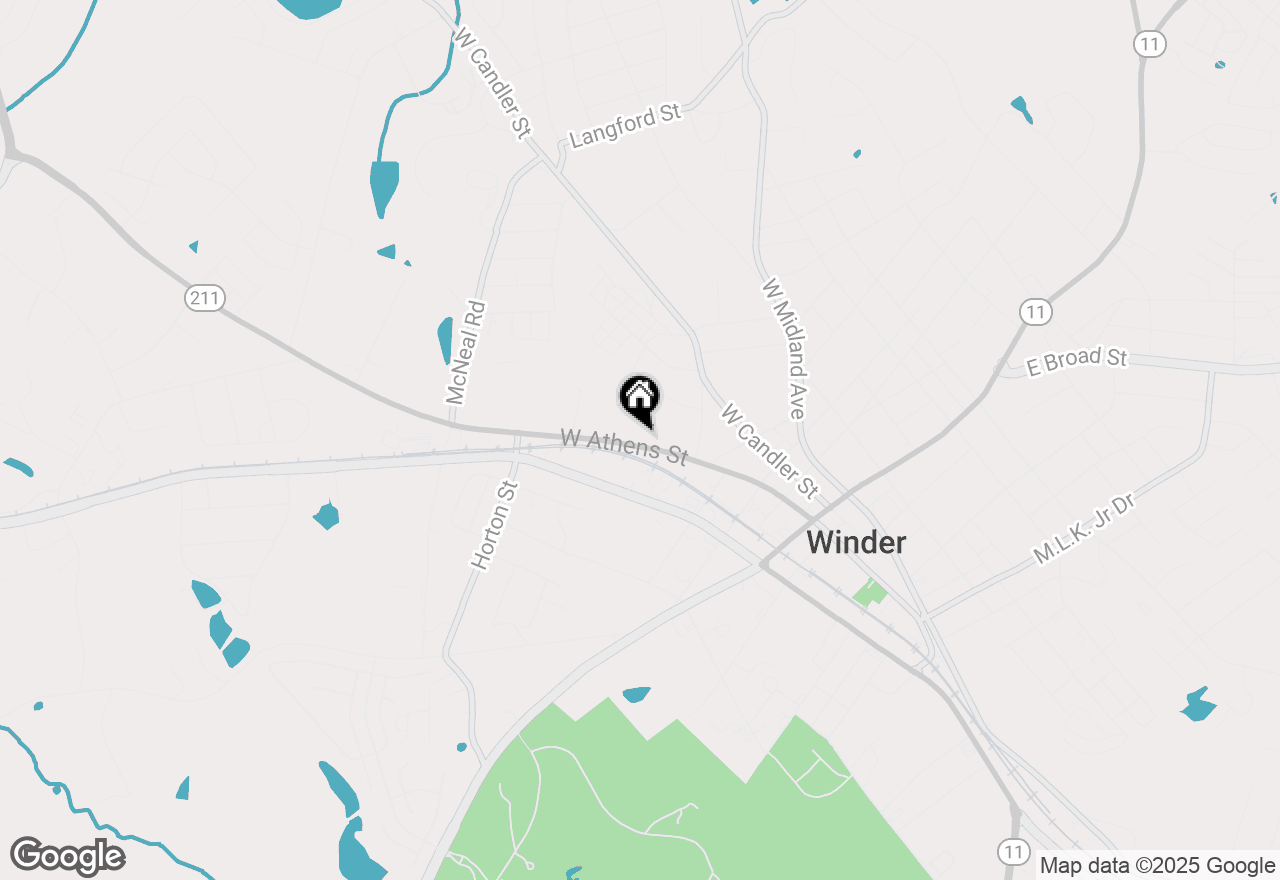 Map of 147 West Athens Street, Winder, GA 30680
