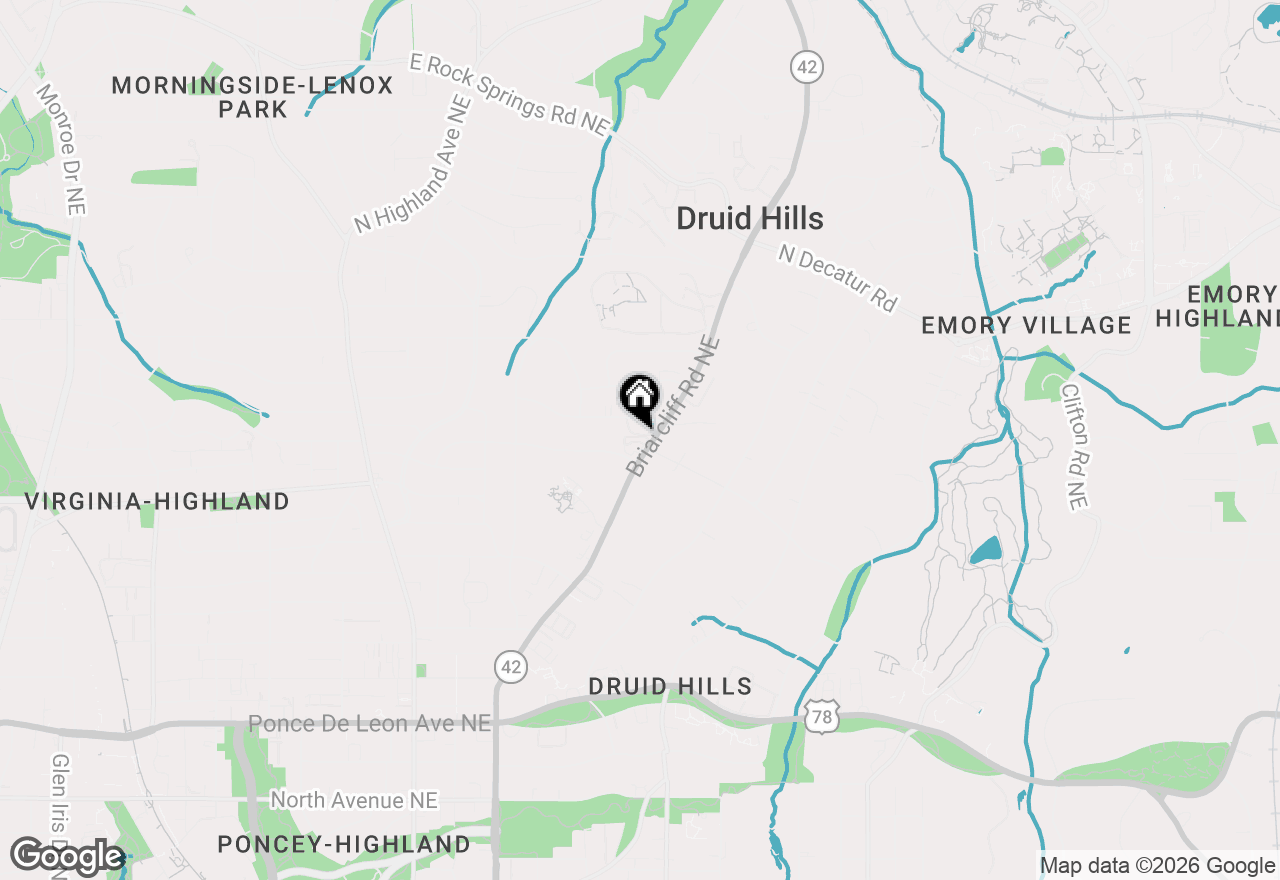 Map of 1340 Stillwood Ne, Atlanta, GA 30306