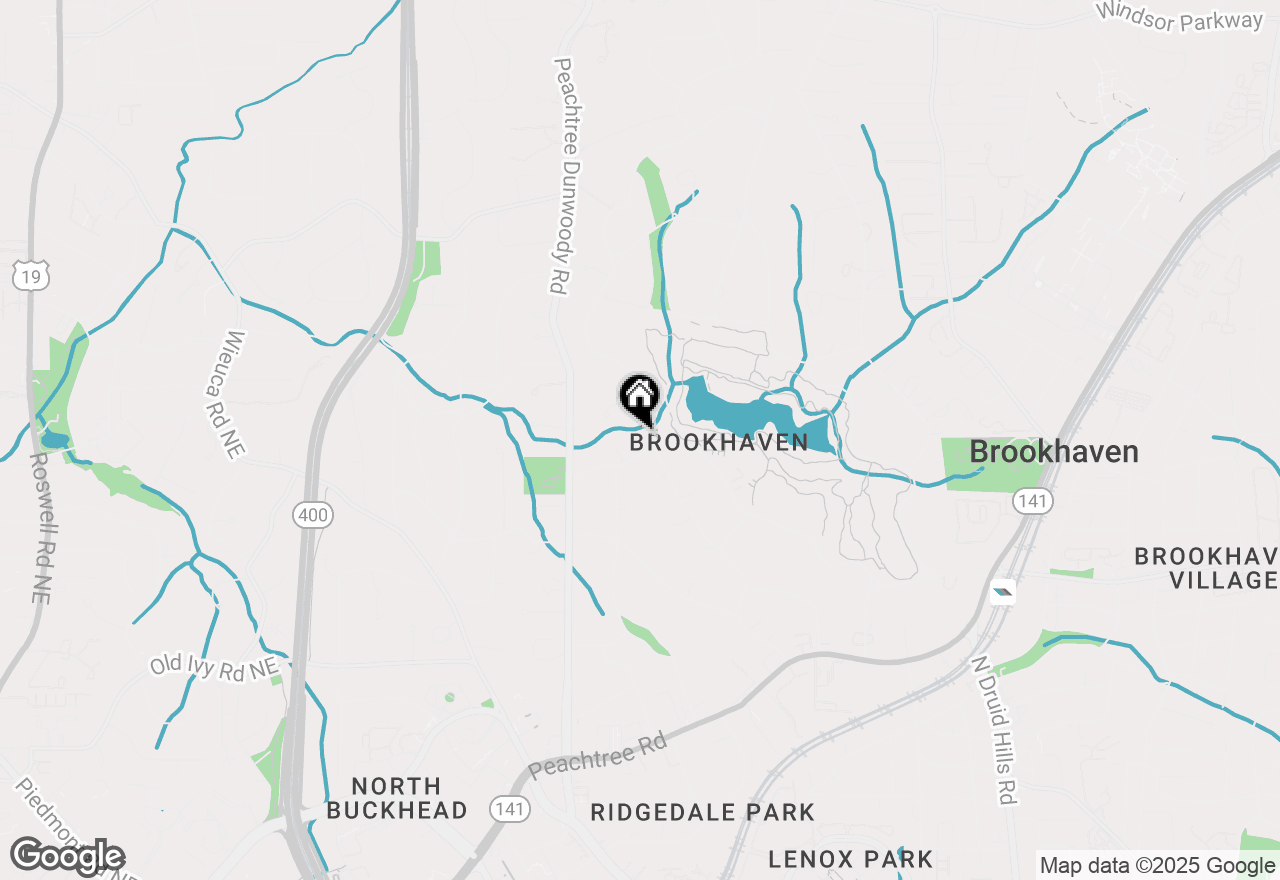 Map of 4002 Club Drive Ne, Atlanta, GA 30319