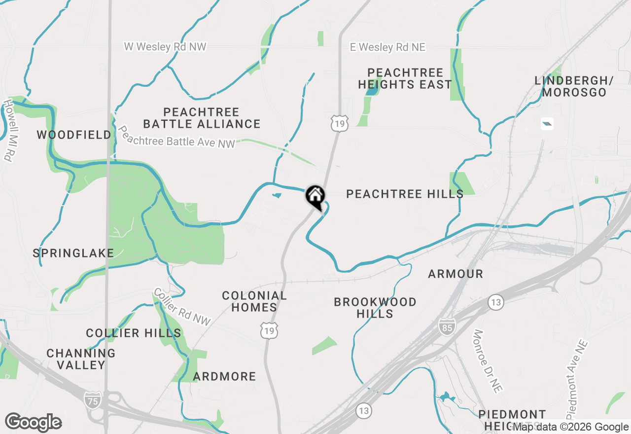 Map of 2285 Peachtree Road Ne #703, Atlanta, GA 30309