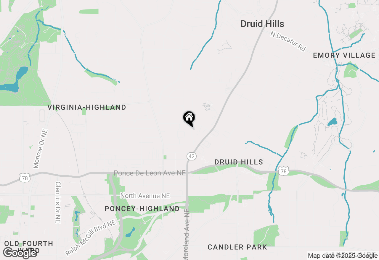 Map of 898 Rosedale Road Ne, Atlanta, GA 30306