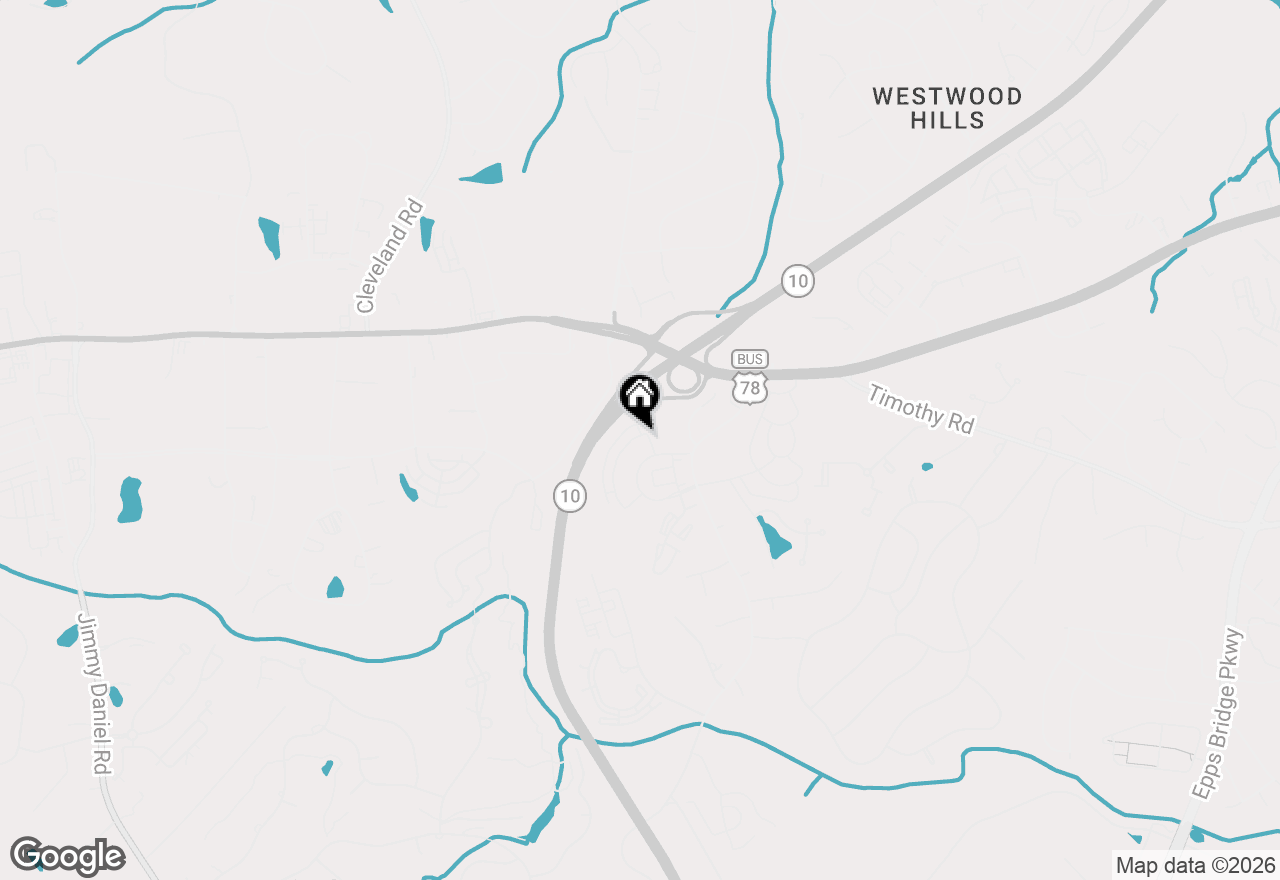 Map of 376 Summerville Lane, Athens, GA 30606