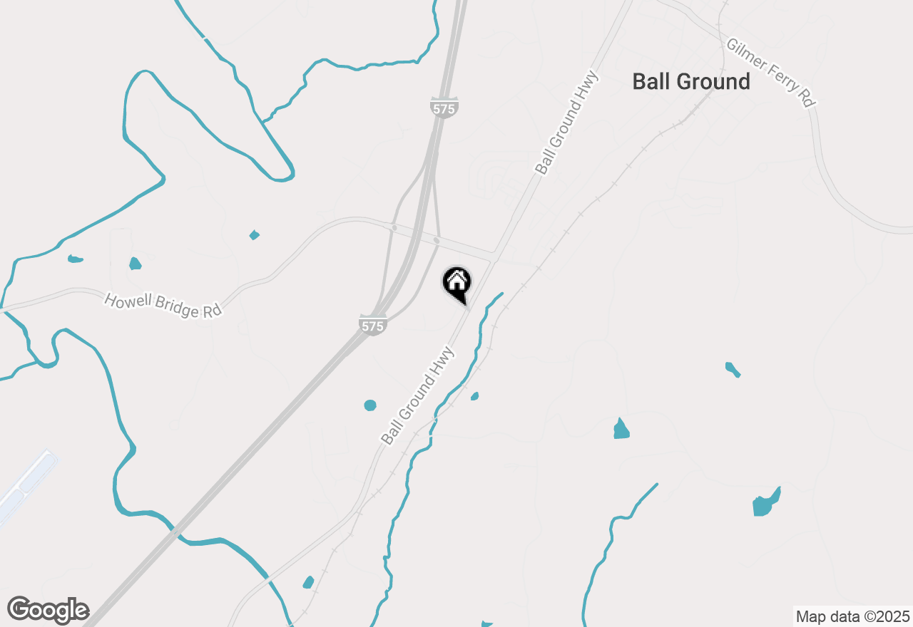 Map of 381 Conifer Lane, Ball Ground, GA 30107