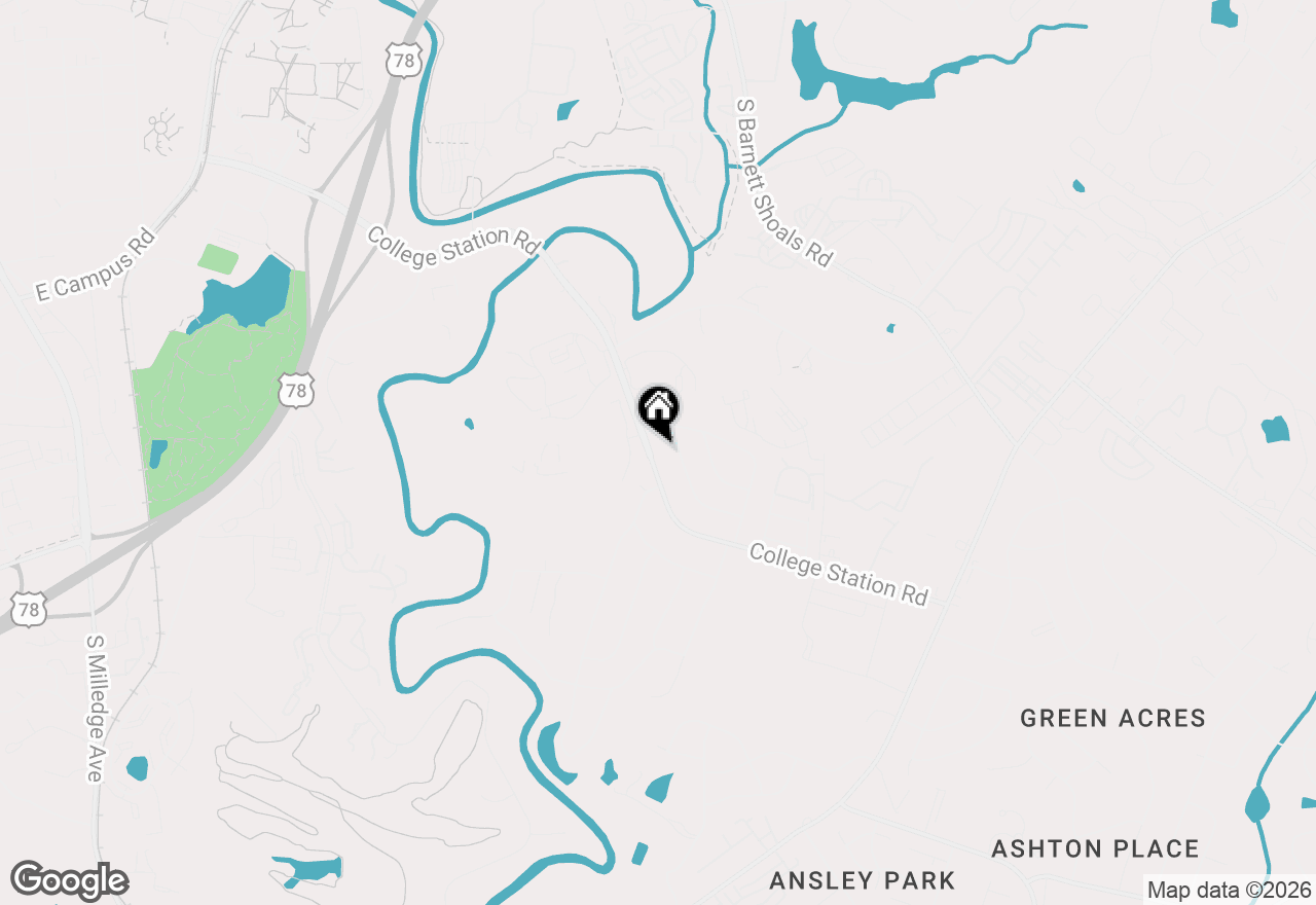 Map of 1009 College Station Road, Athens, GA 30605