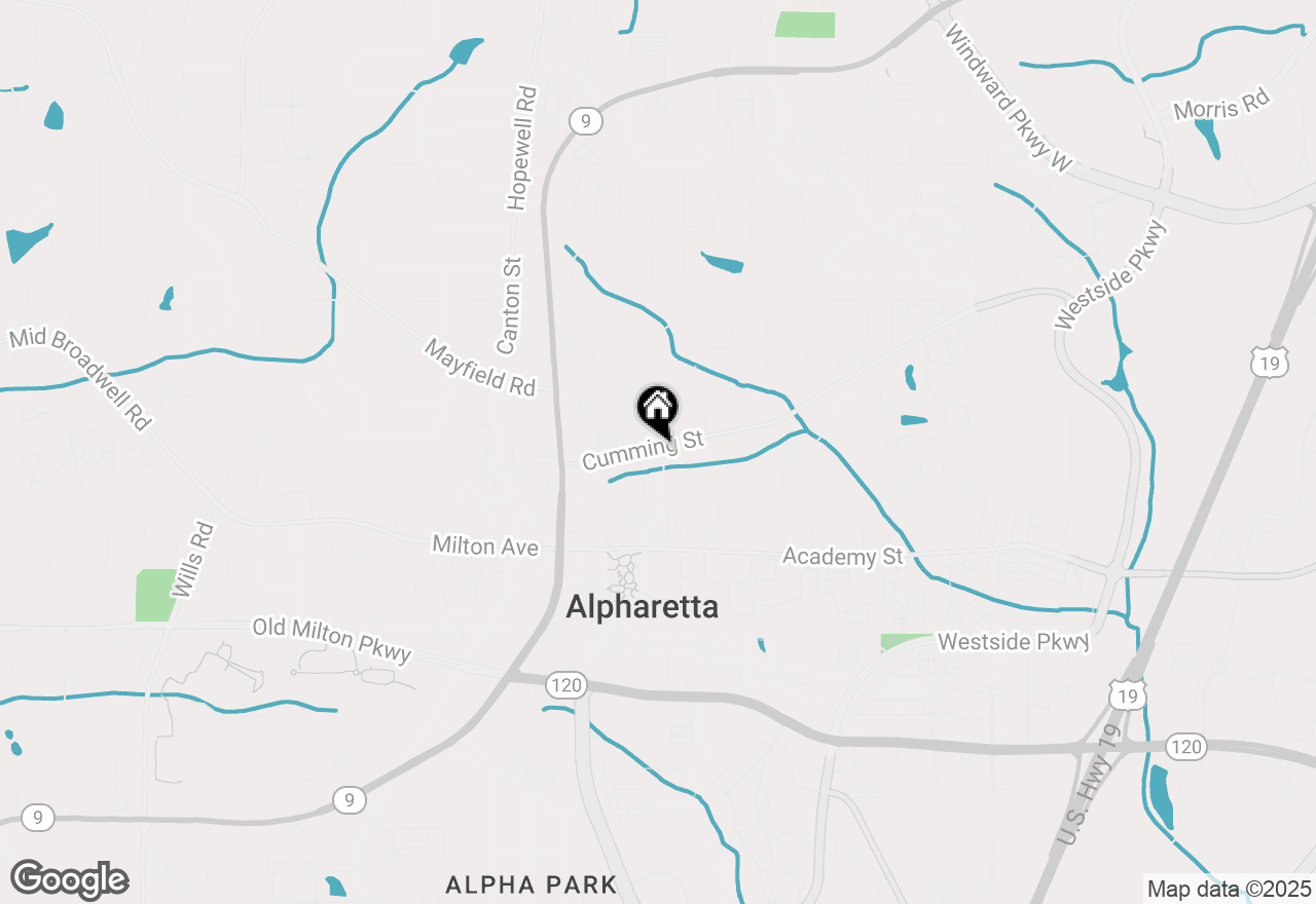 Map of 123 Cricket Lane, Alpharetta, GA 30009