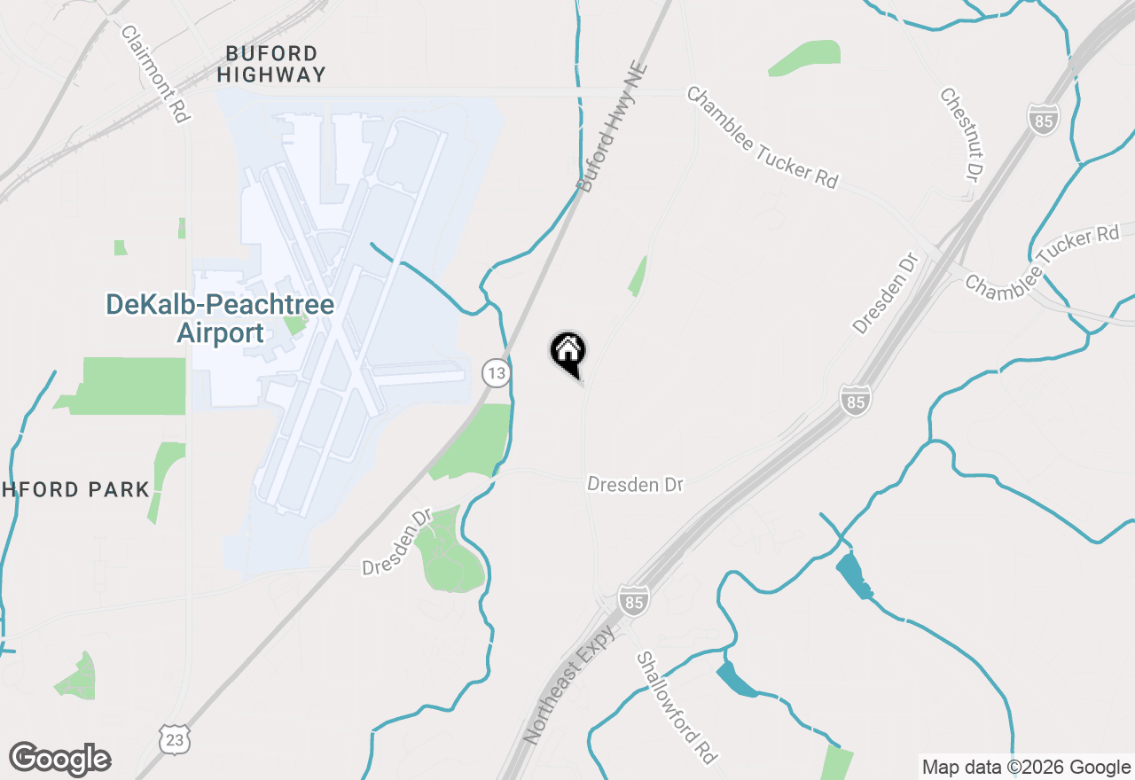 Map of 2389 Woodside Way, Chamblee, GA 30341