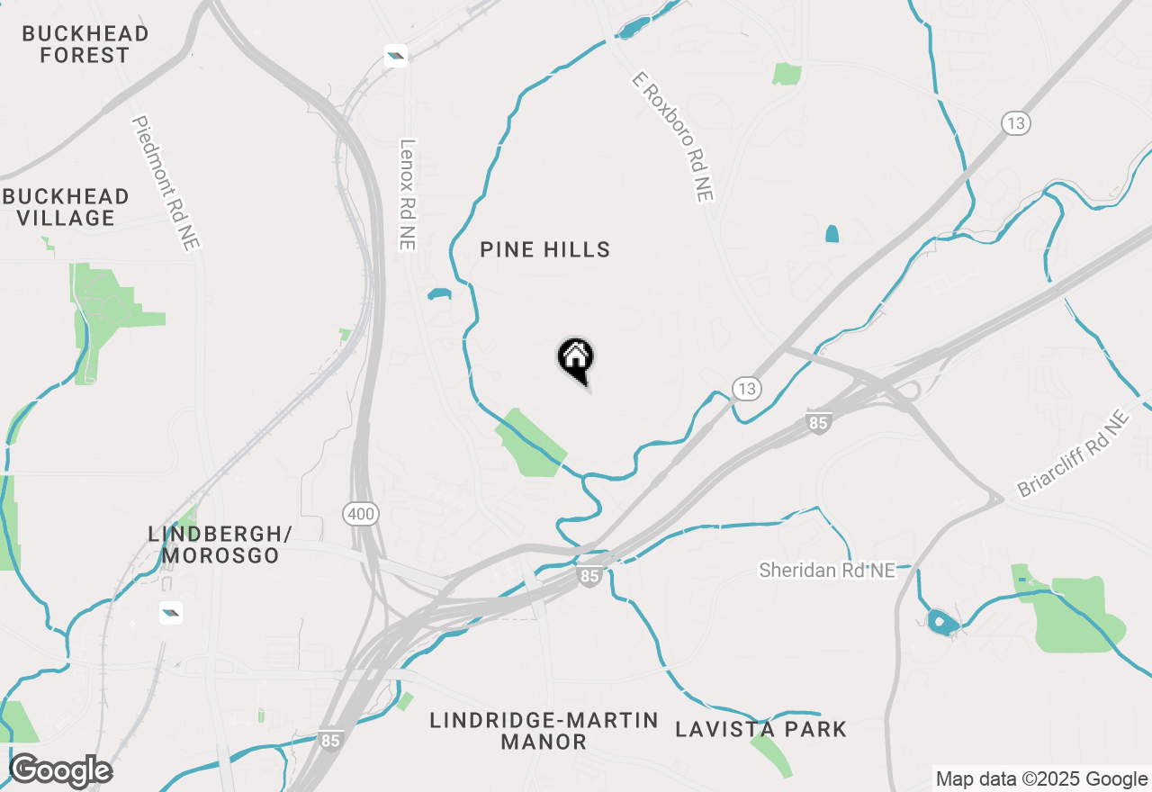 Map of 2835 W Roxboro Road Ne, Atlanta, GA 30324