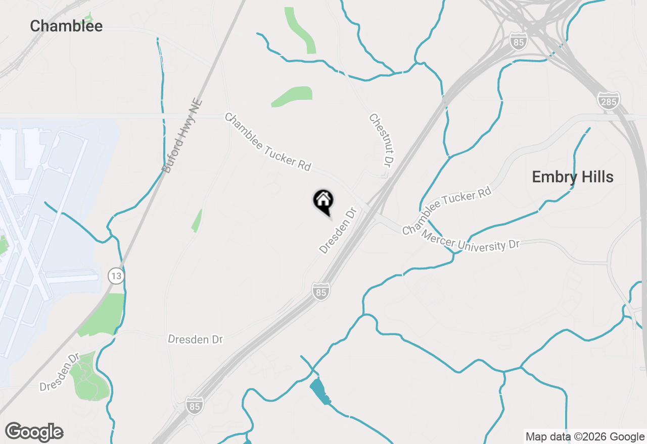 Map of 2736 Eaton Place, Atlanta, GA 30341