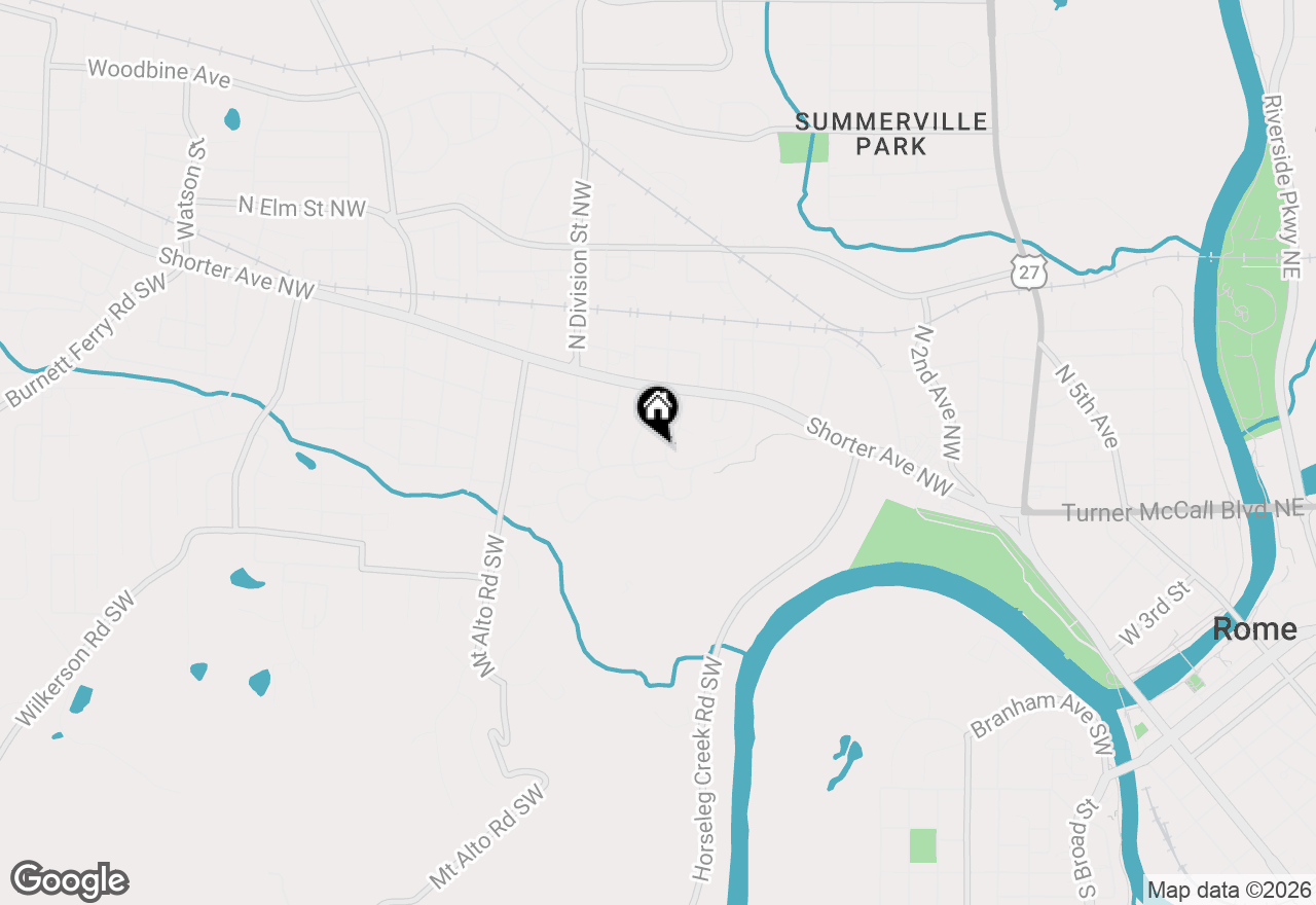 Map of 201 Sherwood Road Sw, Rome, GA 30165