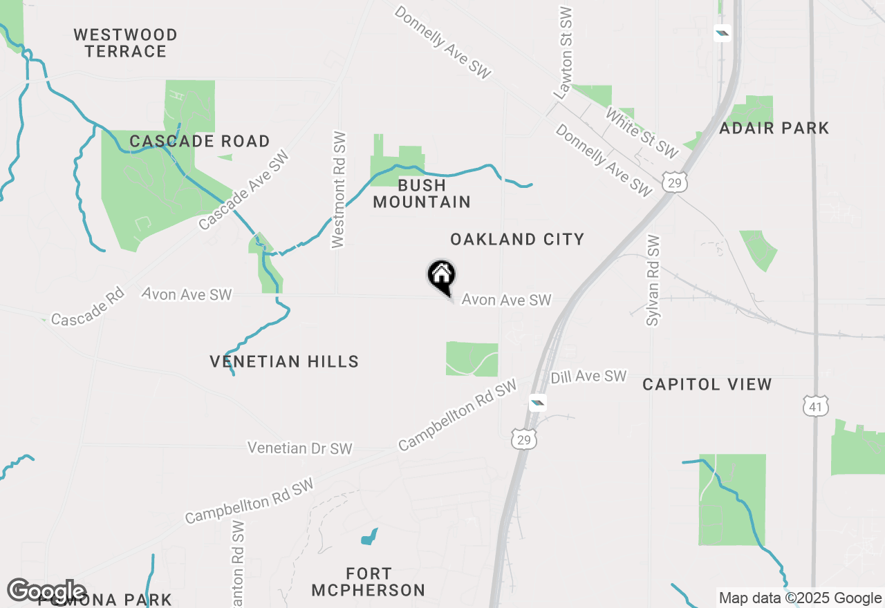 Map of 1316 Avon Avenue Sw, Atlanta, GA 30310