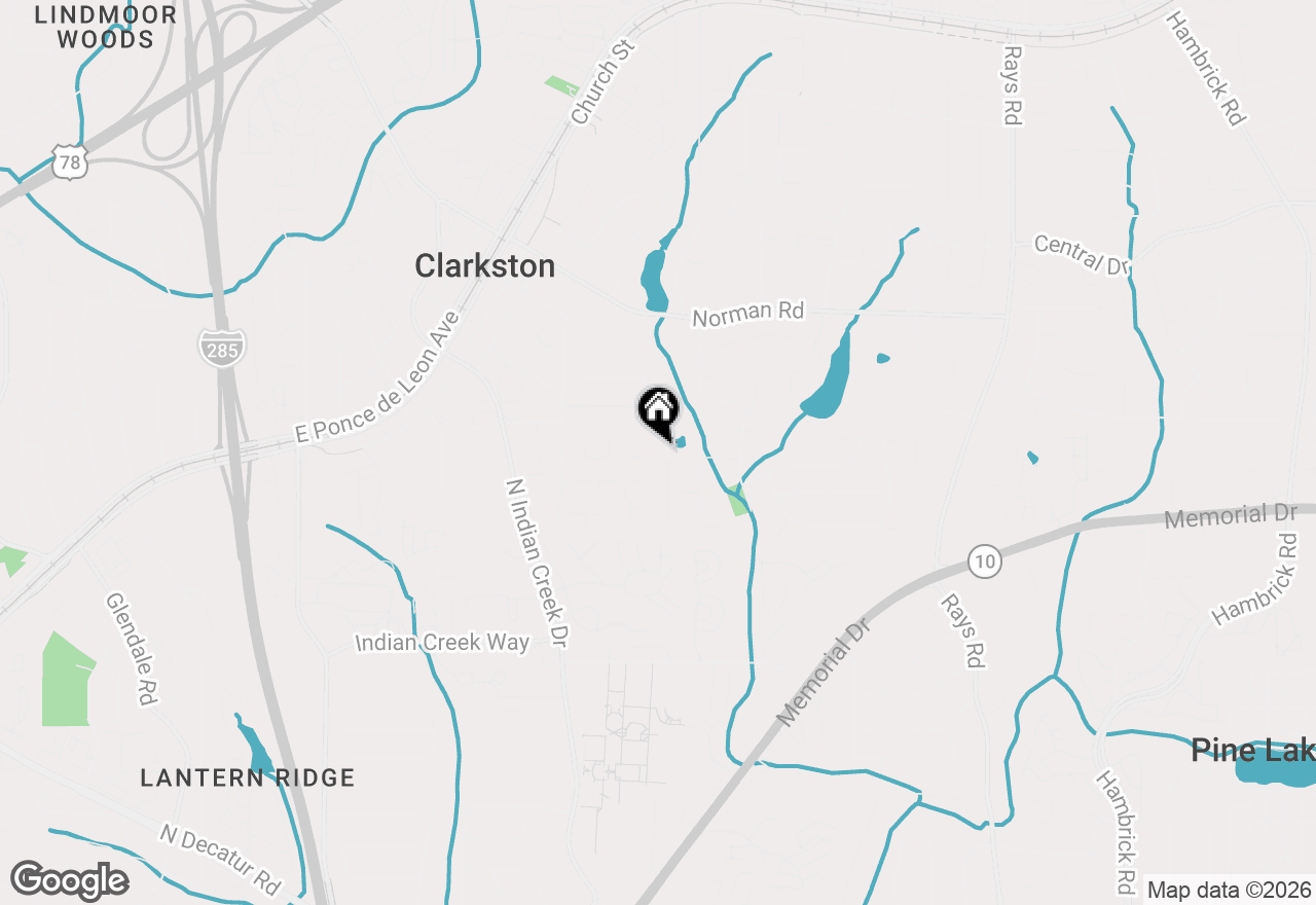 Map of 861 Lagoon Court, Stone Mountain, GA 30083