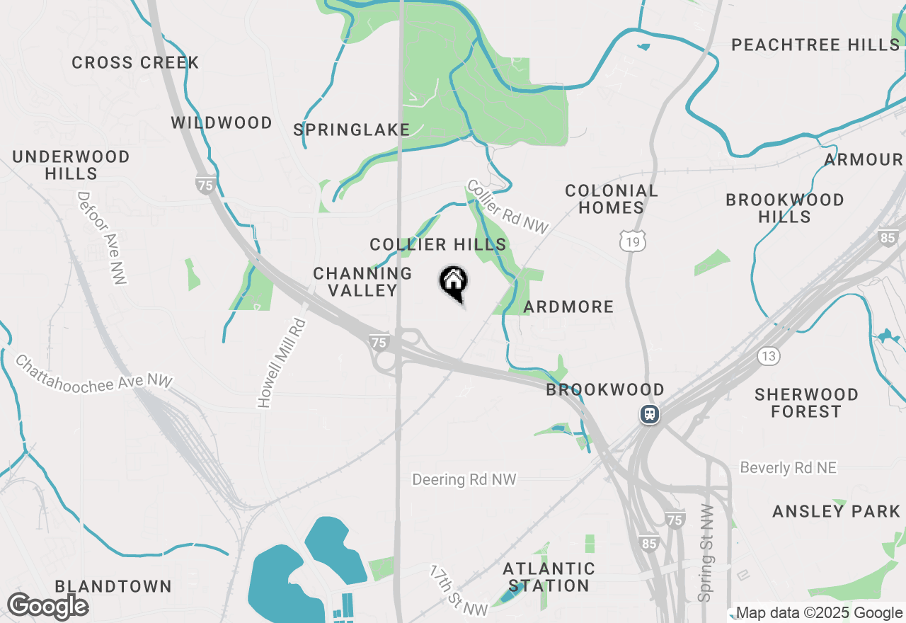 Map of 1818 Meredith Drive Nw, Atlanta, GA 30318