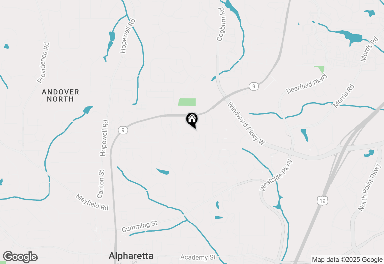 Map of 5091 N Somerset Lane, Alpharetta, GA 30004