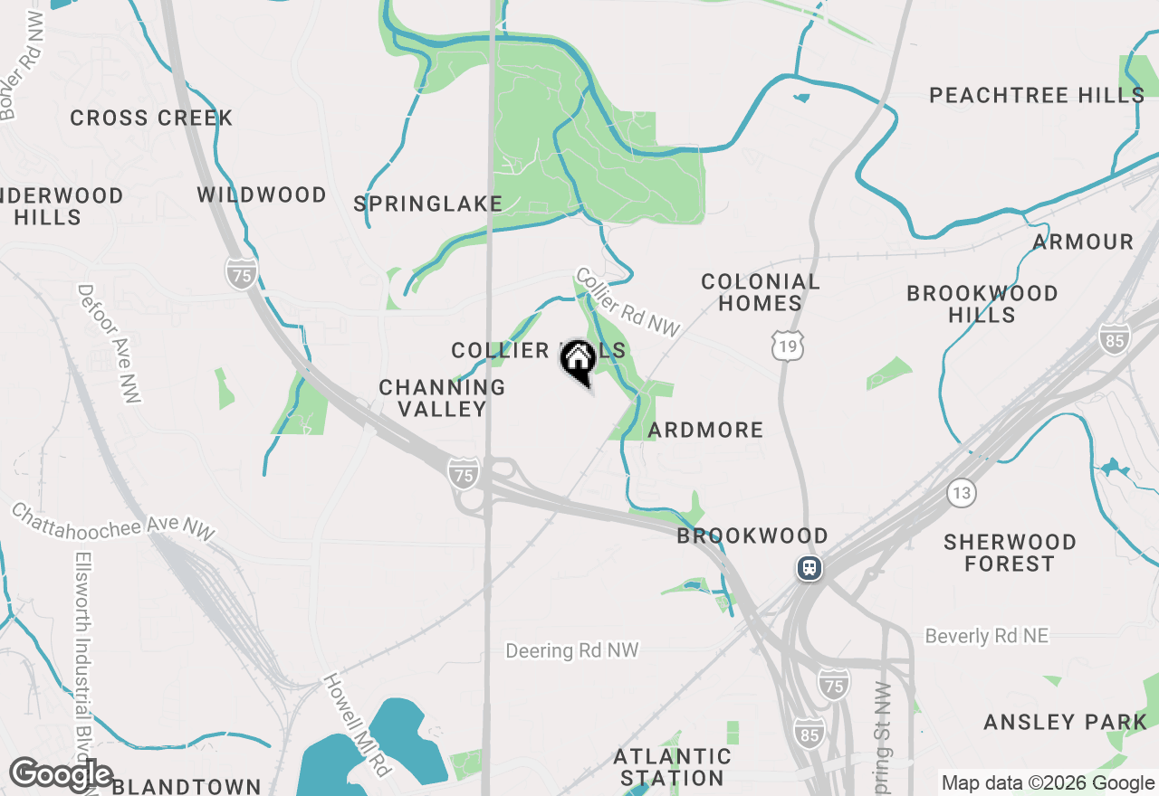 Map of 1875 Meredith Drive Nw, Atlanta, GA 30318