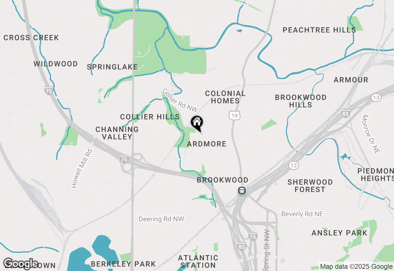 Map of 1861 Ardmore Road Nw, Atlanta, GA 30309