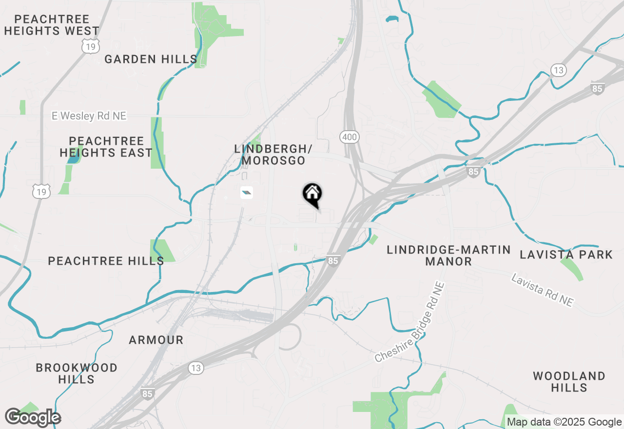 Map of 600 Broadview Terrace Ne, Atlanta, GA 30324