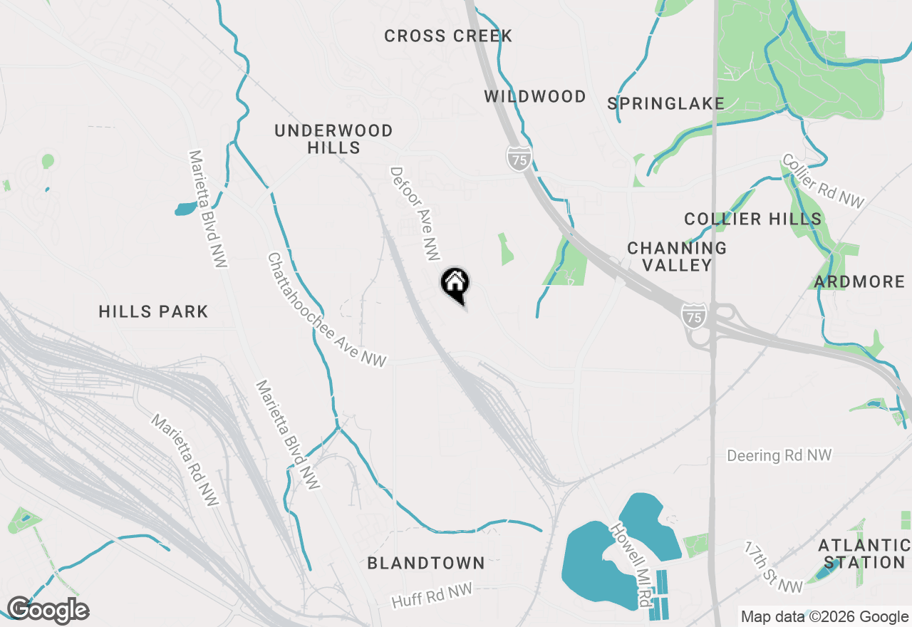 Map of 1085 Davis Circle Nw #R, Atlanta, GA 30318
