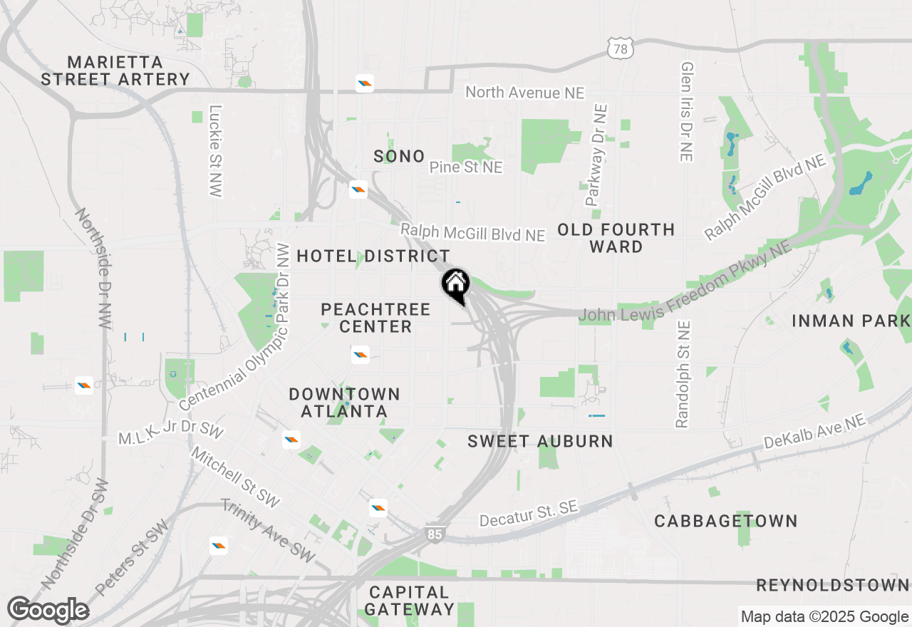 Map of 215 Piedmont Avenue Ne #906, Atlanta, GA 30308