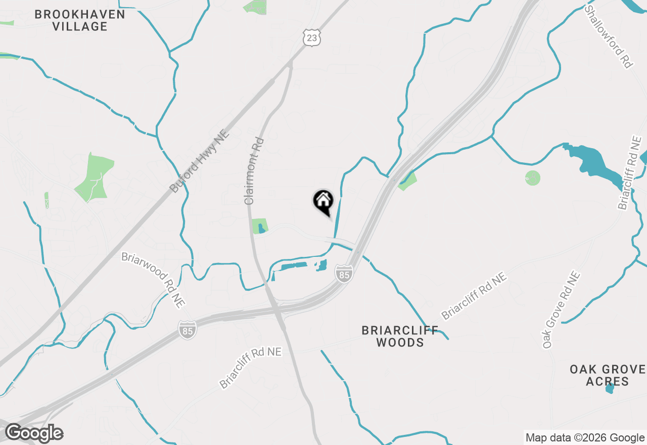 Map of 2132 Medfield Trail Ne, Atlanta, GA 30345