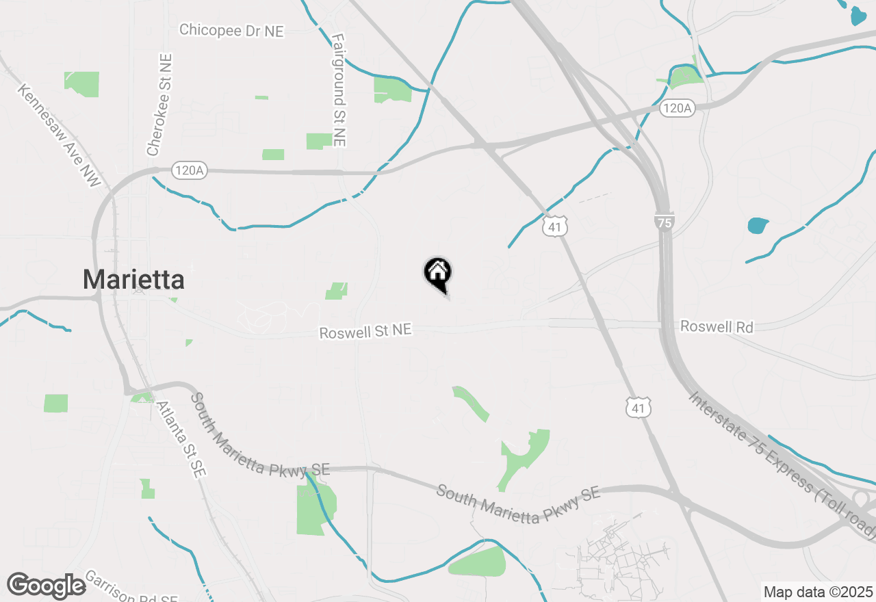 Map of 725 Washington Avenue Ne, Marietta, GA 30060