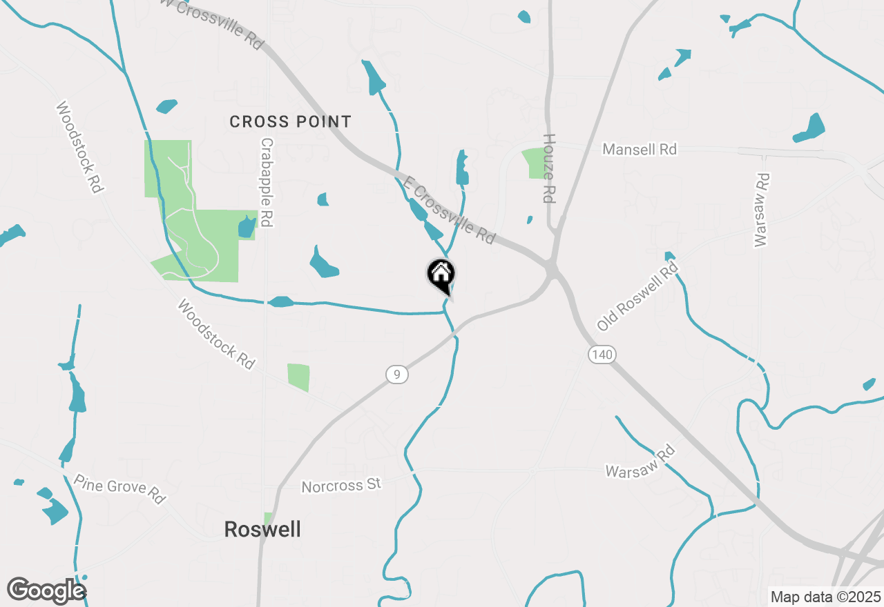 Map of 335 Alpine Drive, Roswell, GA 30075