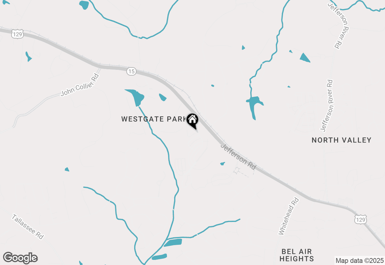 Map of 9 Oak Grove Road, Athens, GA 30607