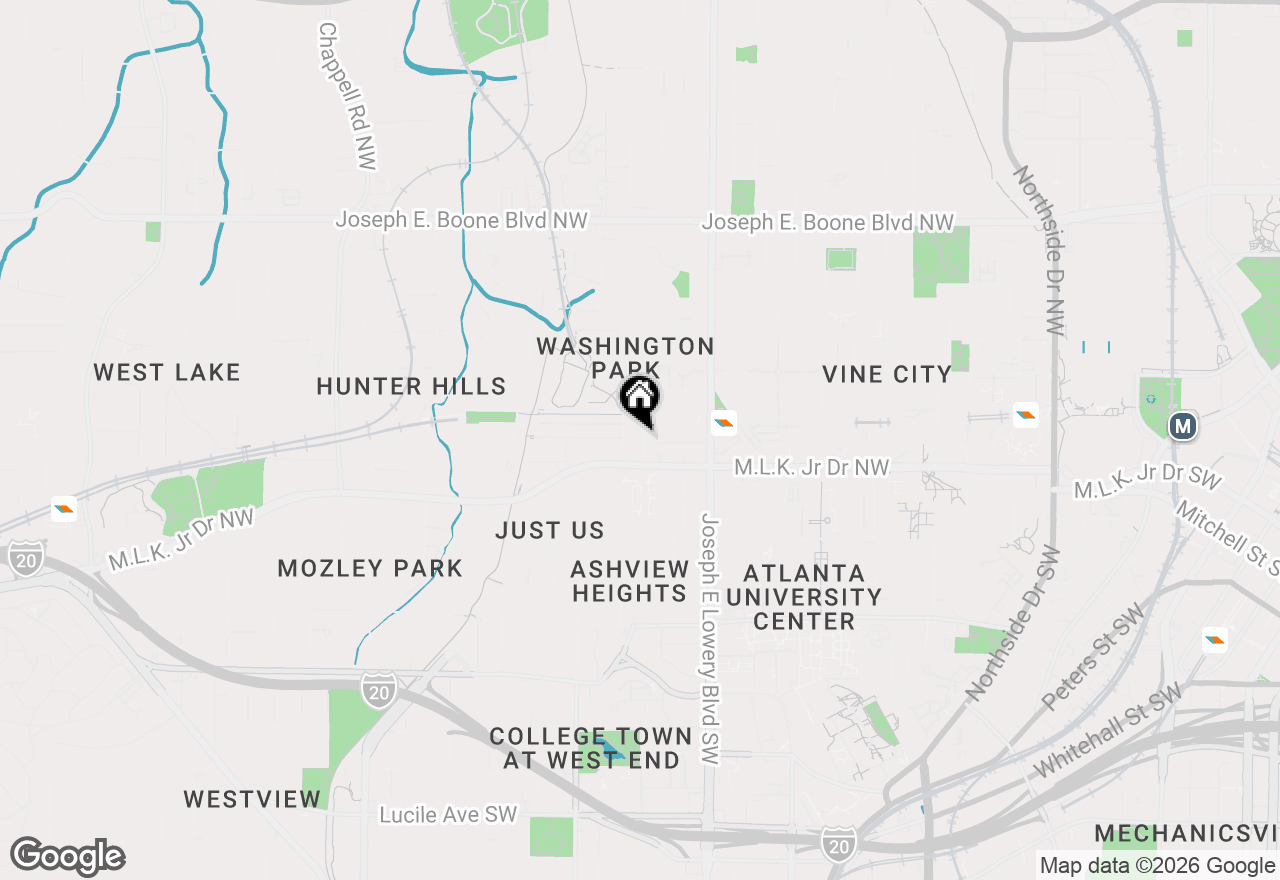 Map of 32 Booker Street Nw, Atlanta, GA 30314