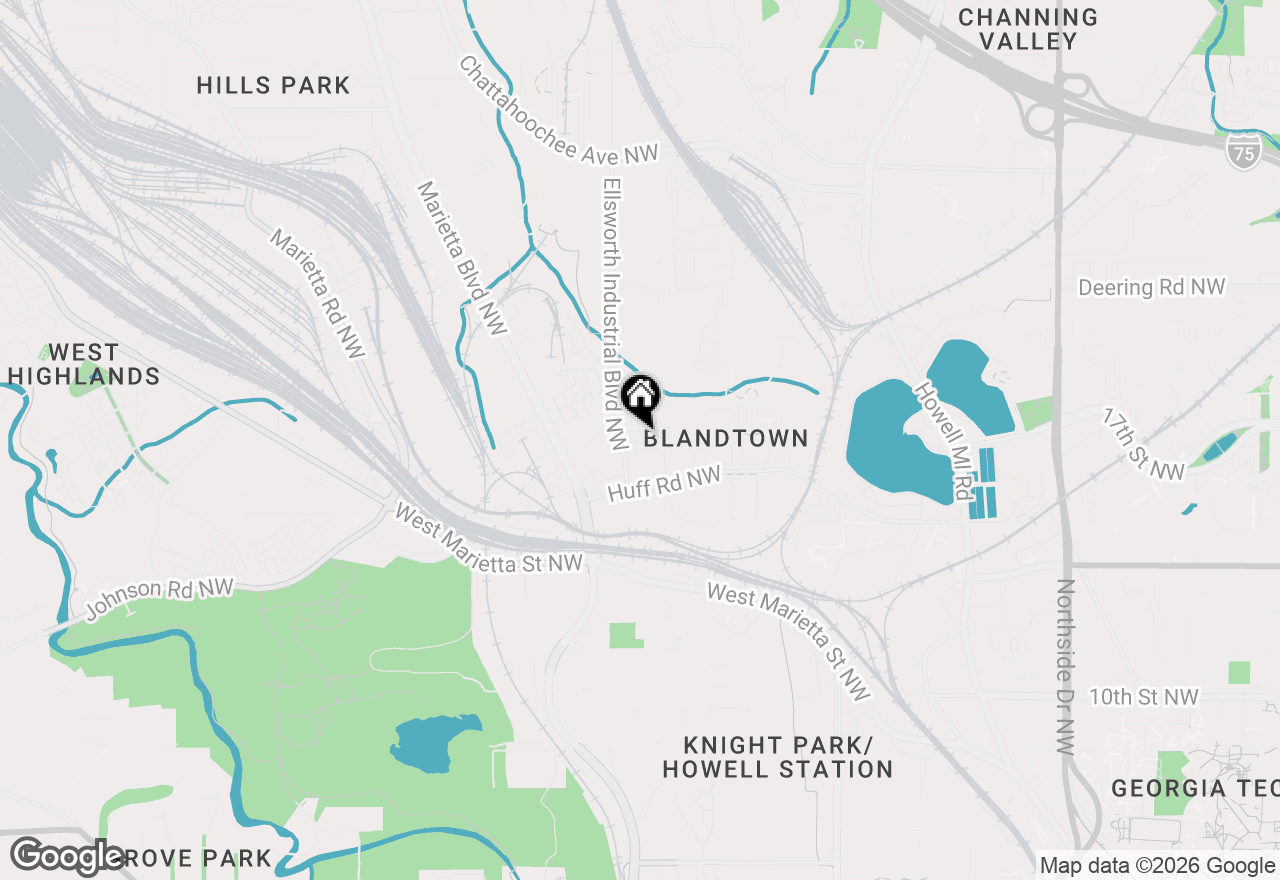 Map of 1256 Chelsea Circle Nw, Atlanta, GA 30318