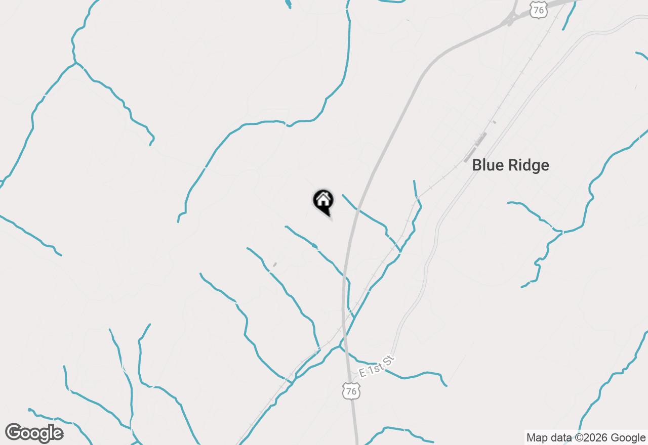 Map of 1.5 Acre Bullen Gap Road, Blue Ridge, GA 30513