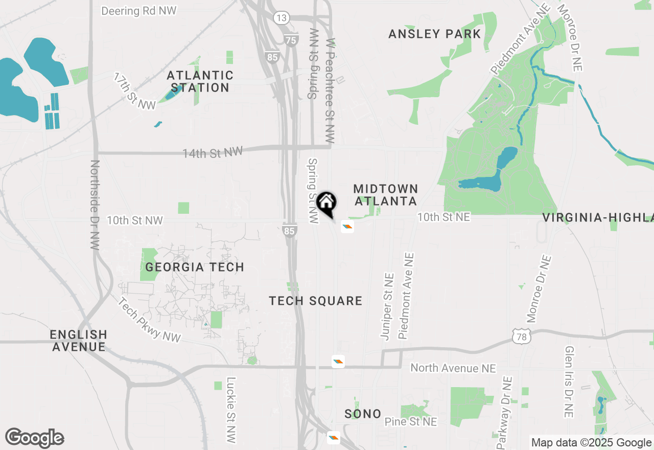 Map of 20 10th Street Nw #704, Atlanta, GA 30309