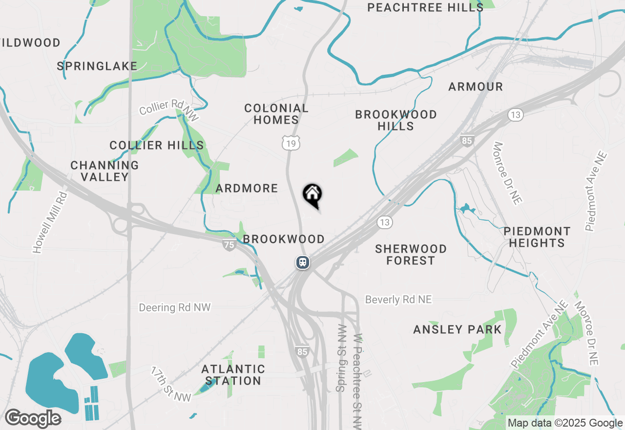 Map of 1765 Ne Peachtree Street #3B, Atlanta, GA 30309