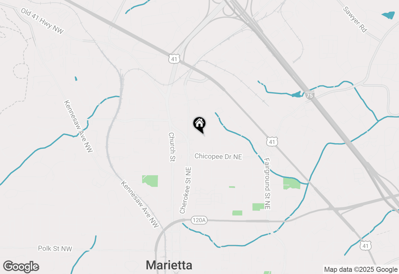 Map of 691 Etowah Drive Ne, Marietta, GA 30060