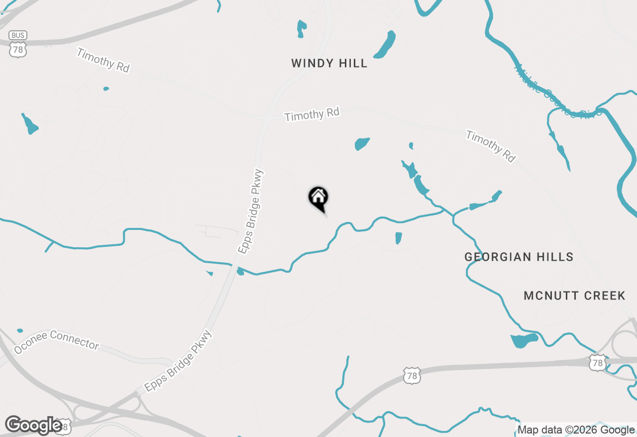 Map of 850 Saint Ives Lane, Athens, GA 30606