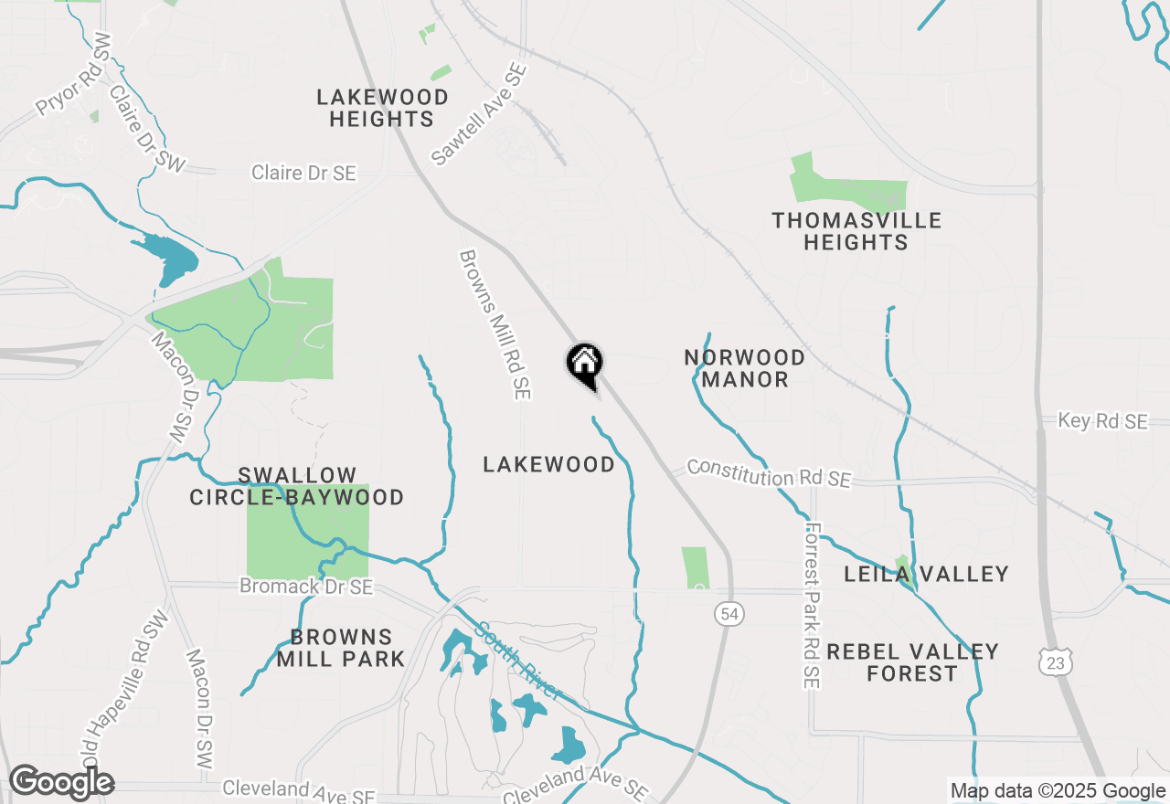 Map of 2126 Burroughs Avenue Se, Atlanta, GA 30315